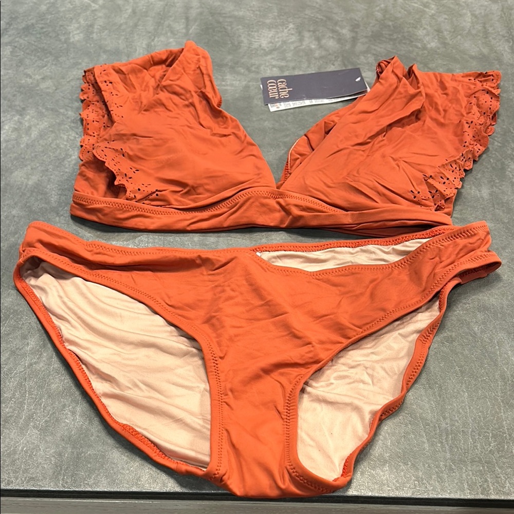 Cache Coeur Red Bikini - Picture 2 of 4